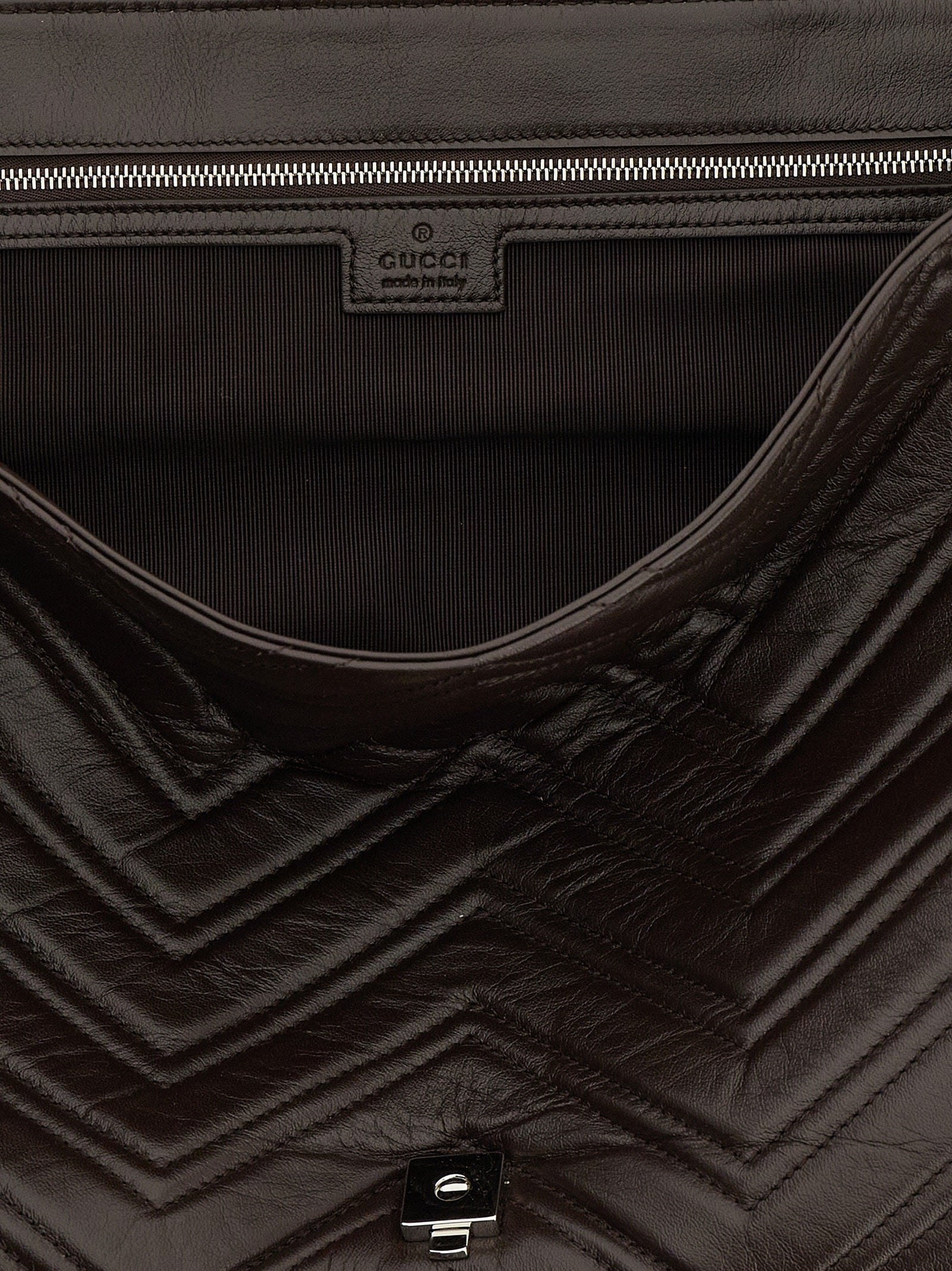 Gucci Brown Calfskin Shoulder Bag
