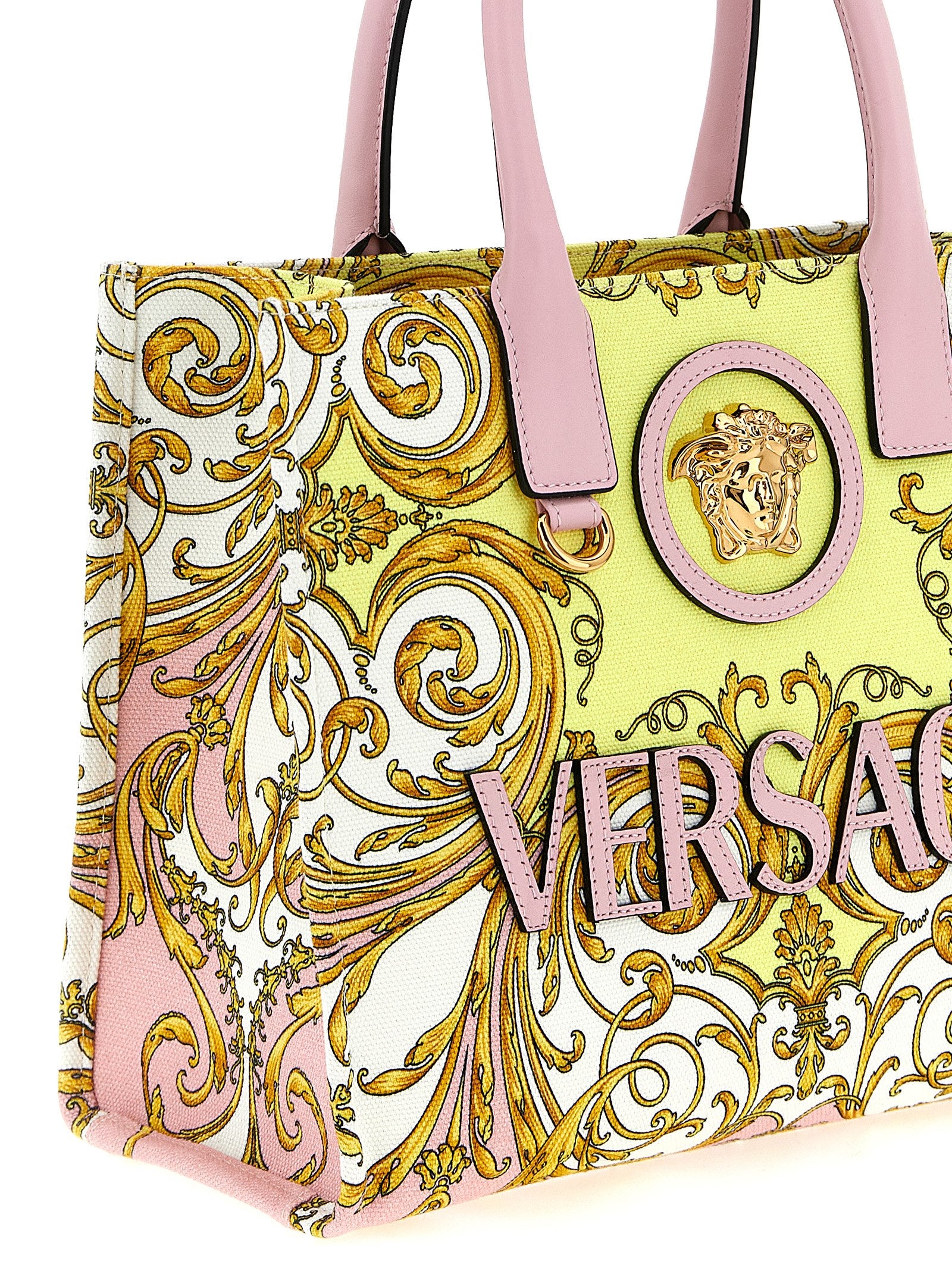 Versace Multicolor Cotton Tote Bag