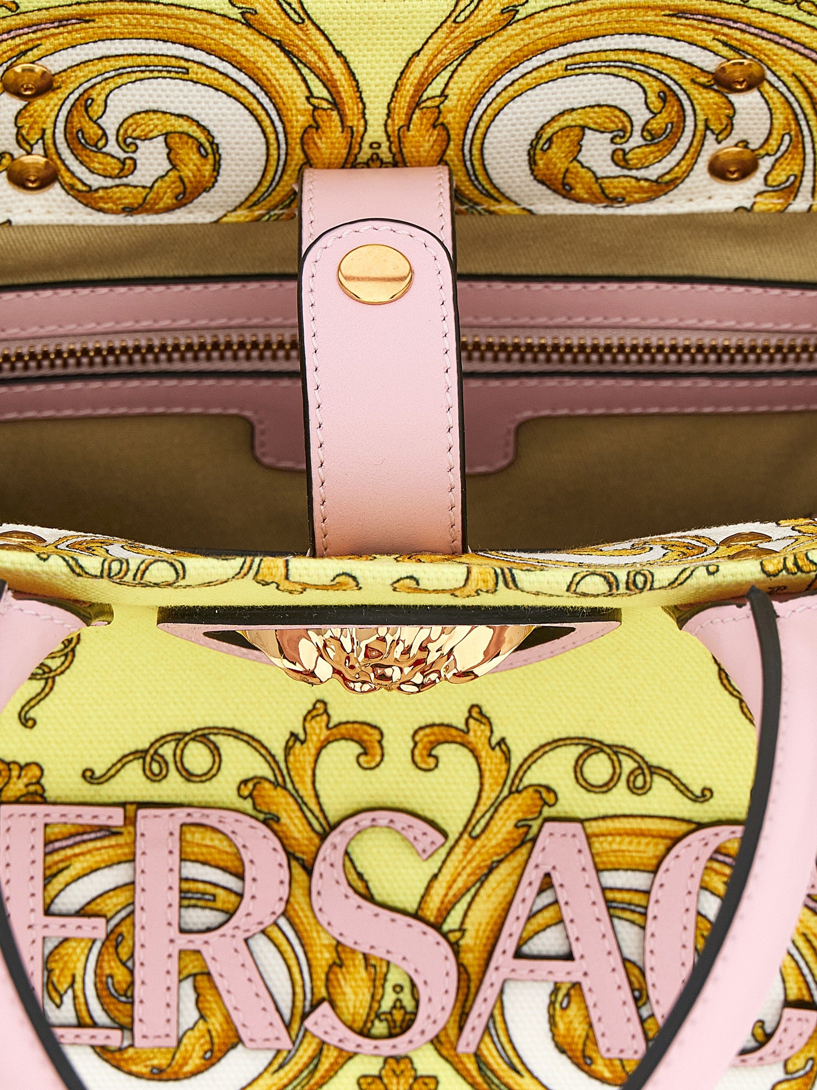 Versace Multicolor Cotton Tote Bag