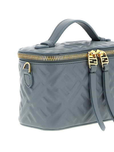 Fendi Blue Lamb Leather Handbag