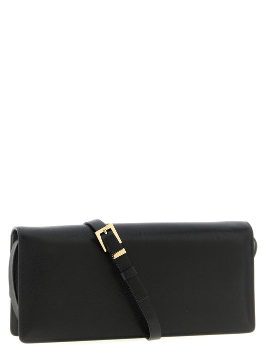 Tom Ford Black Goatskin Shoulder Bag