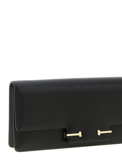Tom Ford Black Goatskin Shoulder Bag