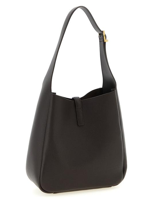 Saint Laurent Brown Calfskin Shoulder Bag