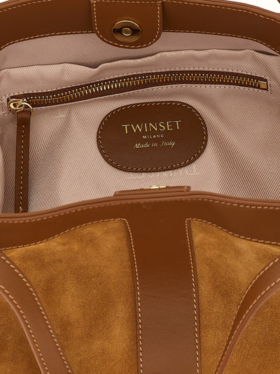 Twinset Brown Polyethylene Shoulder Bag