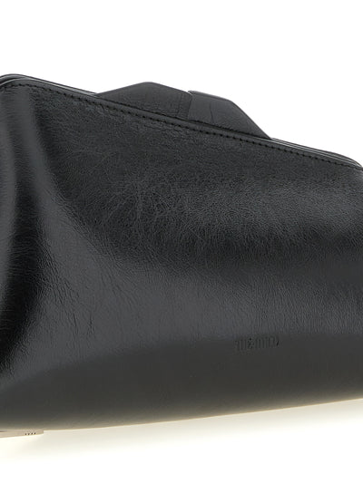 The Attico Black Calfskin Clutch Bag