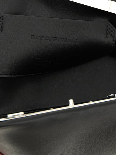 The Attico Black Calfskin Clutch Bag