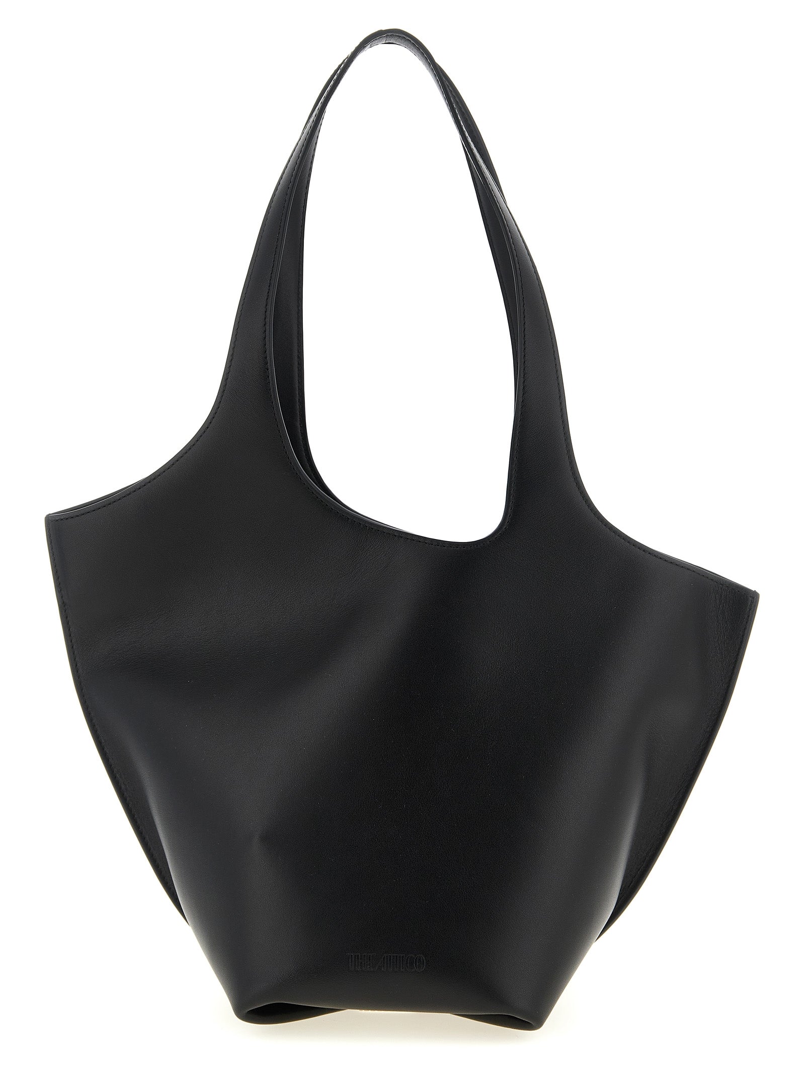 The Attico Black Calfskin Shoulder Bag