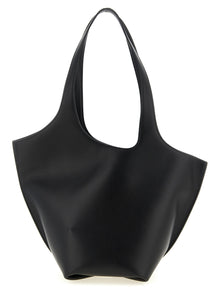 The Attico Black Calfskin Shoulder Bag