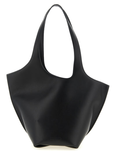 The Attico Black Calfskin Shoulder Bag