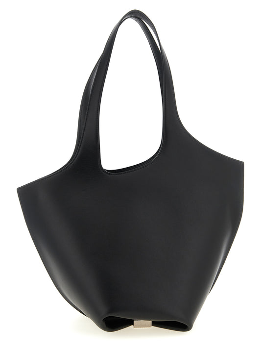 The Attico Black Calfskin Shoulder Bag