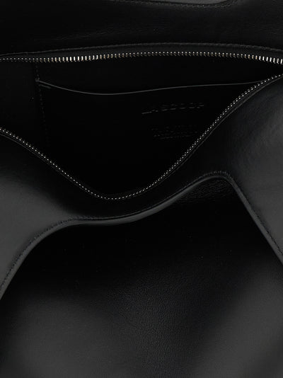 The Attico Black Calfskin Shoulder Bag