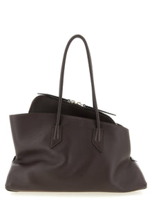 The Attico Brown Calfskin Shoulder Bag