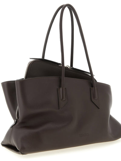 The Attico Brown Calfskin Shoulder Bag