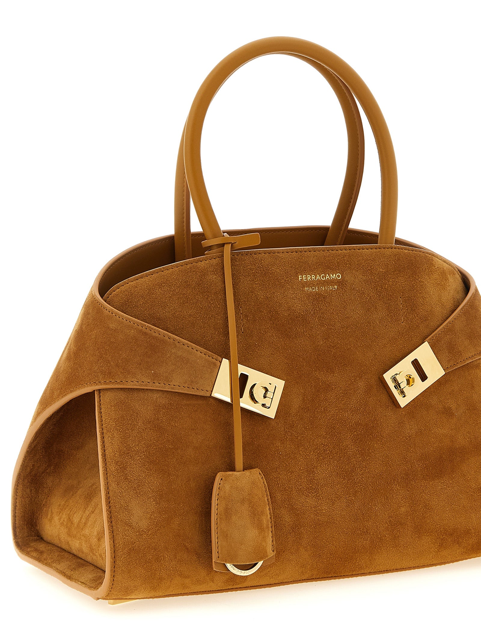 Ferragamo Beige Goatskin Handbag