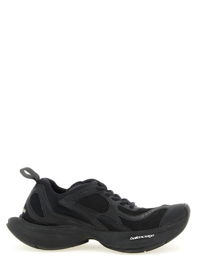 Balenciaga Black Polyester Athletic Sneakers