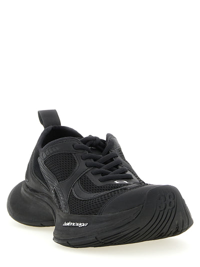 Balenciaga Black Polyester Athletic Sneakers