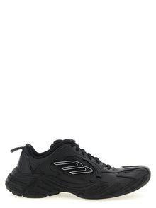 Balenciaga Black Calfskin Athletic Sneakers