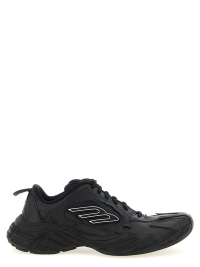 Balenciaga Black Calfskin Athletic Sneakers