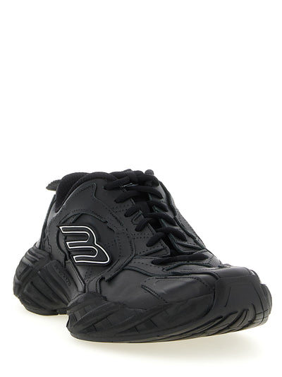 Balenciaga Black Calfskin Athletic Sneakers