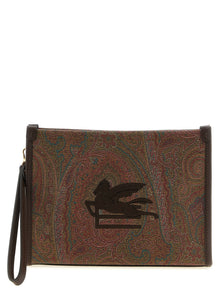 Etro Multicolor Cotton Clutch Bag