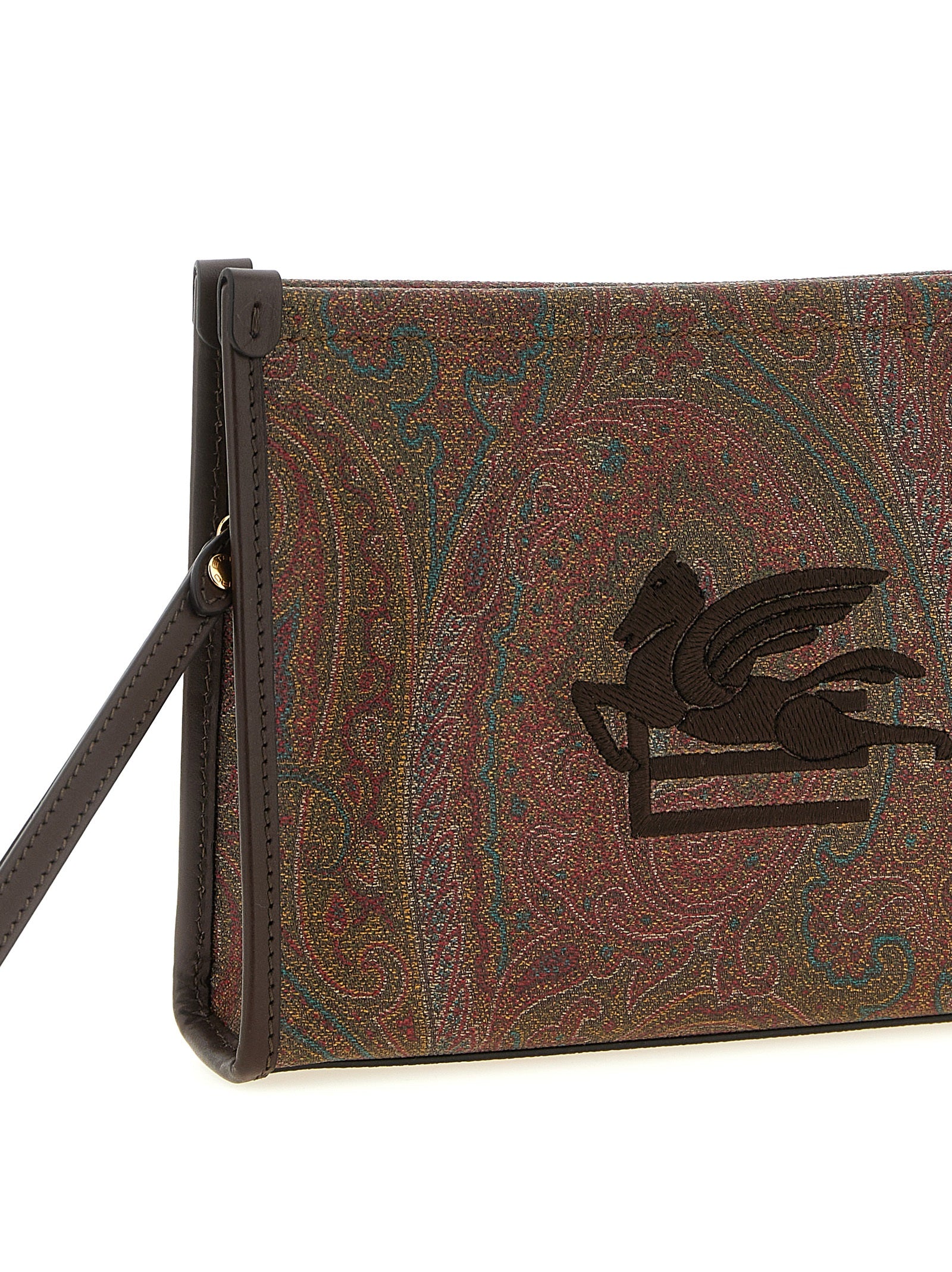 Etro Multicolor Cotton Clutch Bag