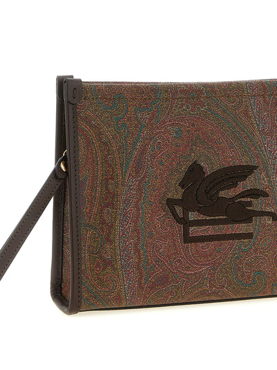 Etro Multicolor Cotton Clutch Bag