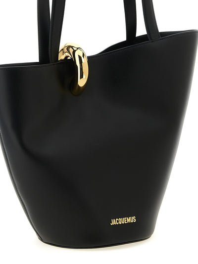 Jacquemus Black Cowhide Shoulder Bag
