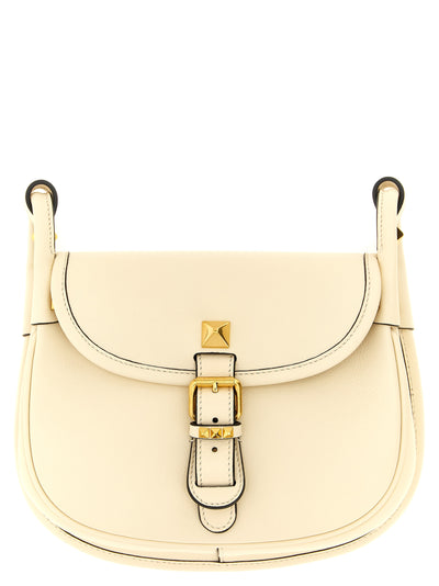 Valentino Garavani White Calfskin Shoulder Bag