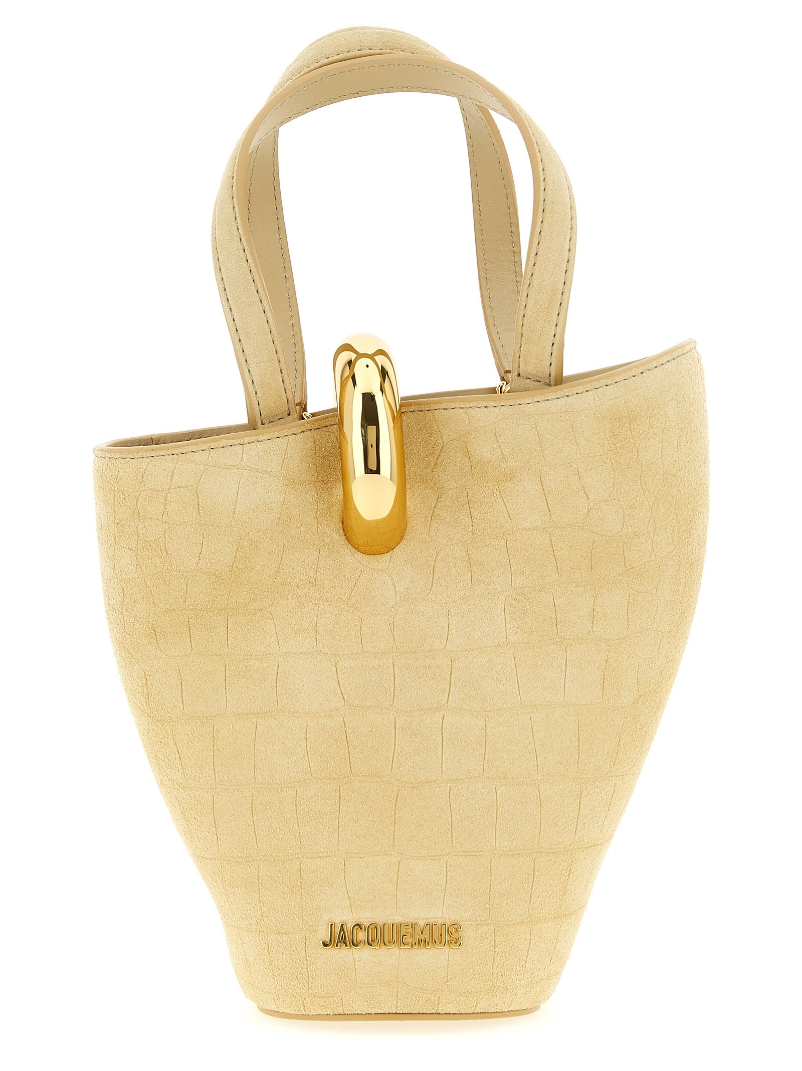 Jacquemus Beige Calfskin Handbag