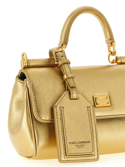Dolce & Gabbana Gold Calfskin Handbag