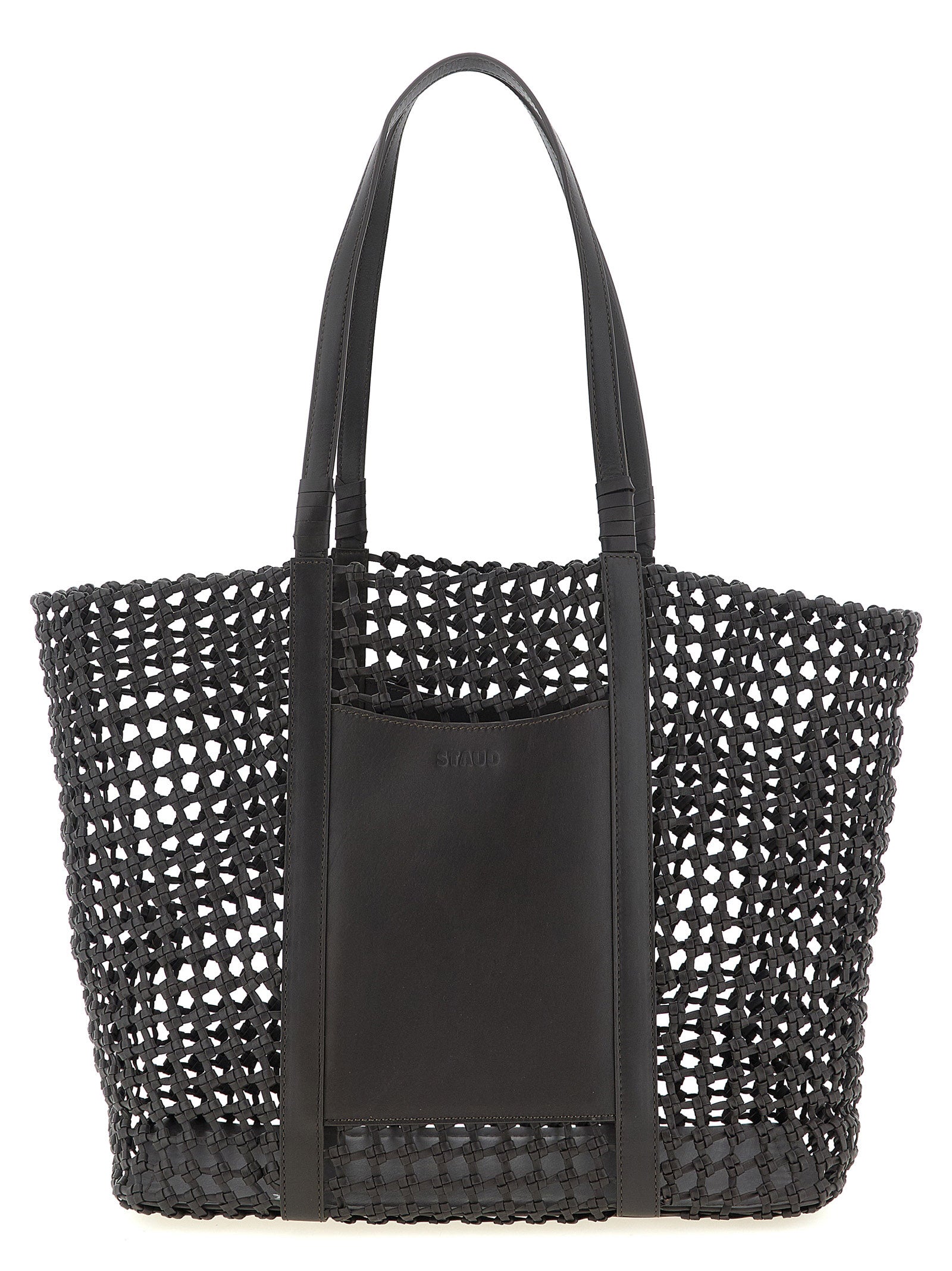 Staud Brown Cowhide Tote Bag