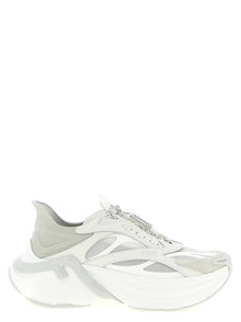 Fendi Gray Calfskin Athletic Sneakers