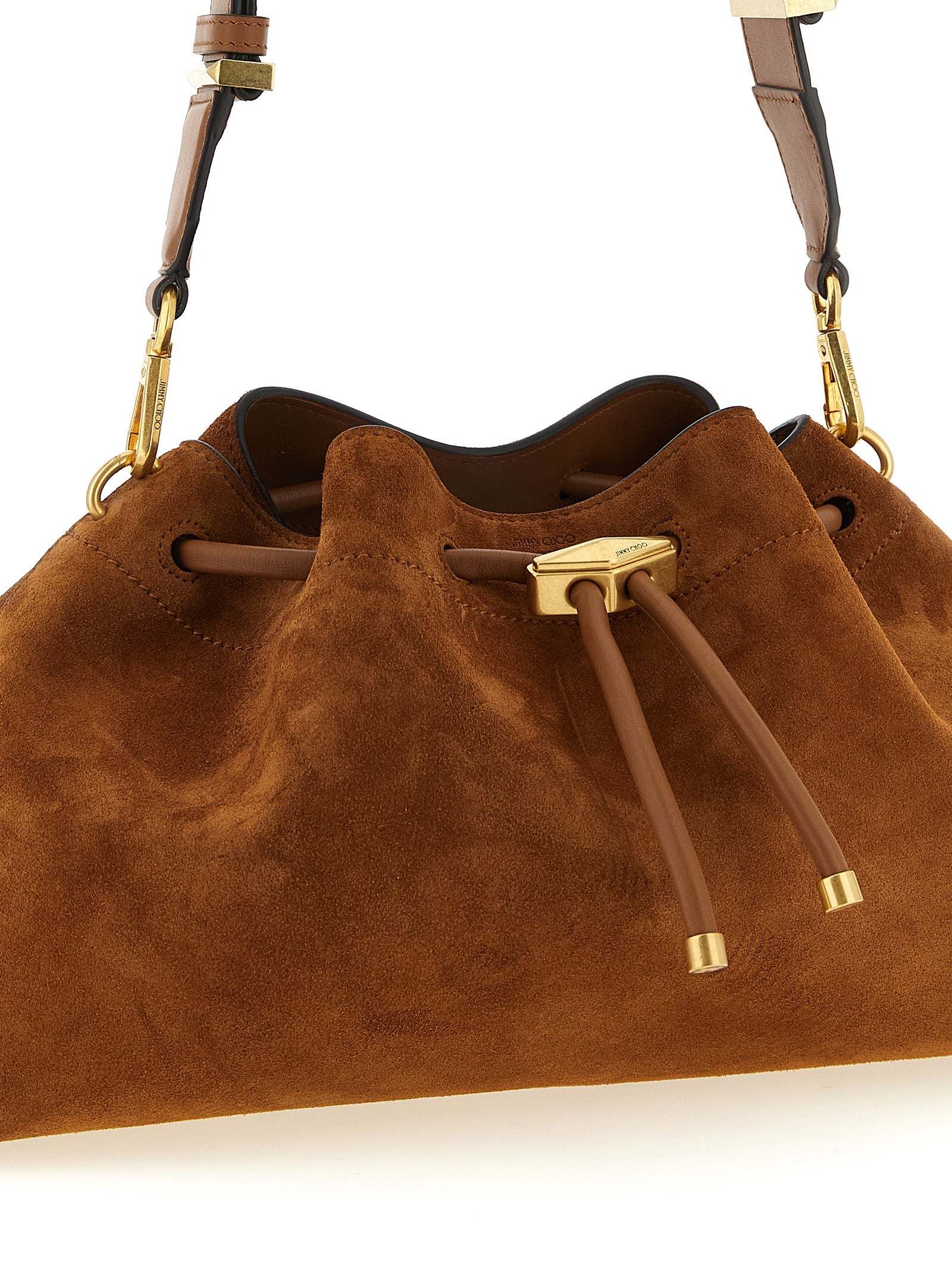 Jimmy Choo Gold Calfskin Shoulder Bag