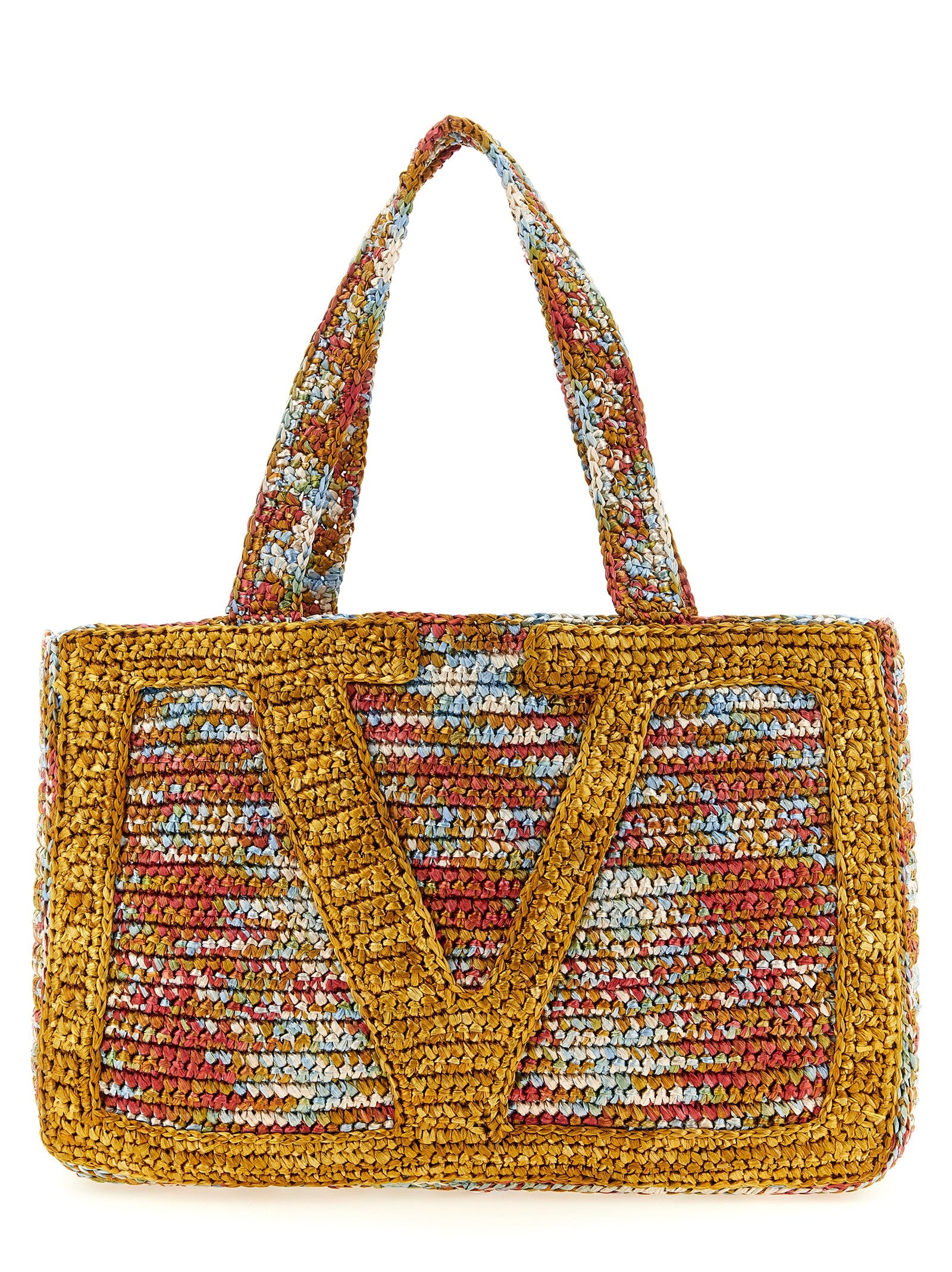 Valentino Garavani Multicolor Viscose Tote Bag