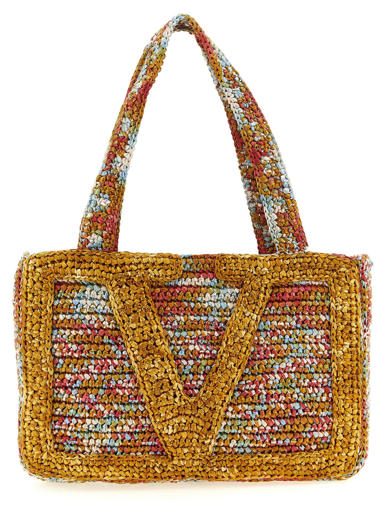 Valentino Garavani Multicolor Viscose Tote Bag