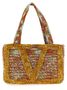 Valentino Garavani Multicolor Viscose Tote Bag