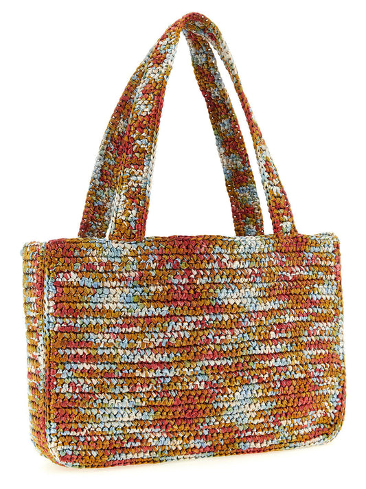 Valentino Garavani Multicolor Viscose Tote Bag