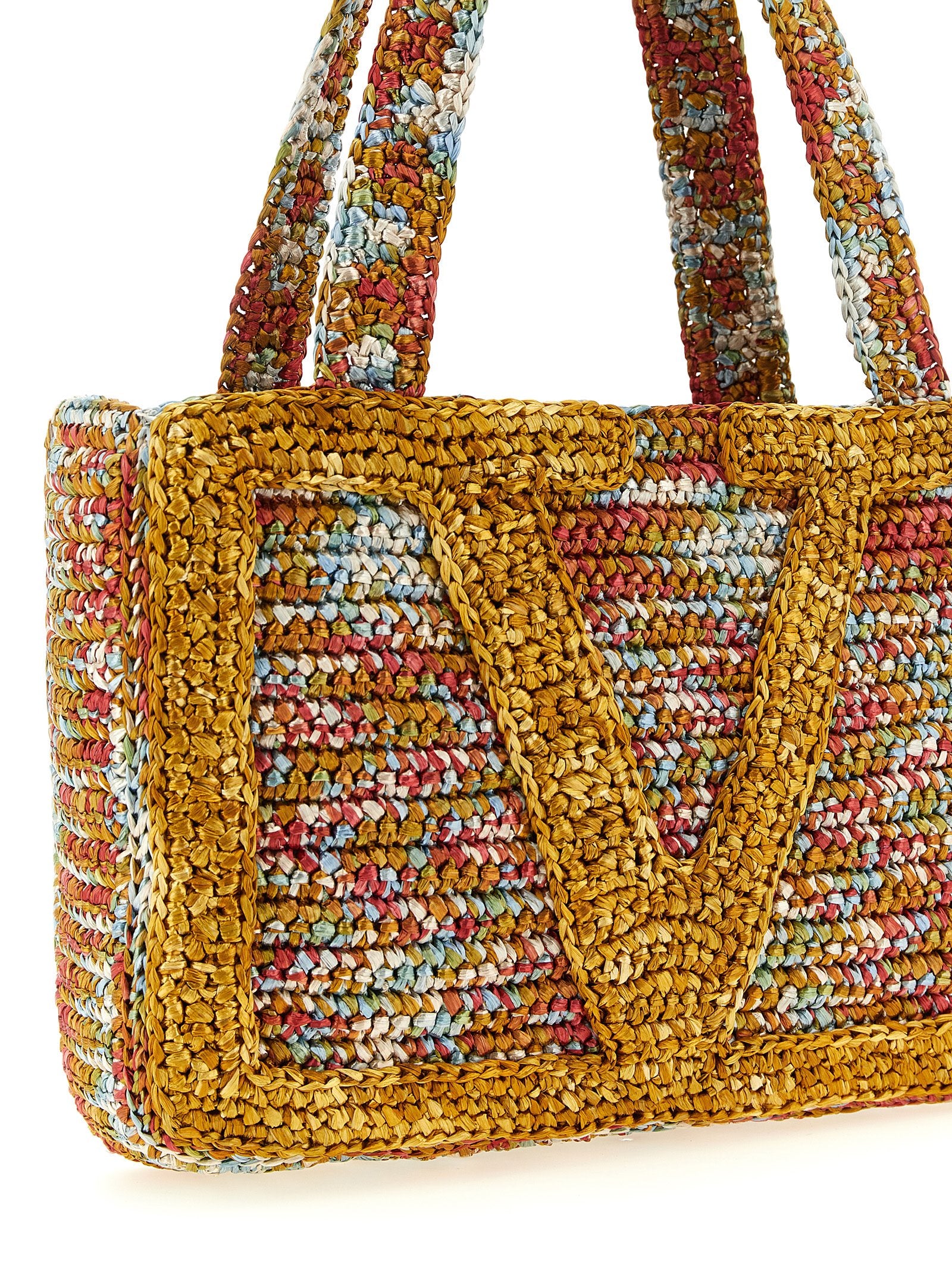 Valentino Garavani Multicolor Viscose Tote Bag