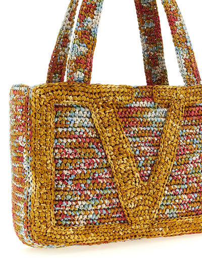 Valentino Garavani Multicolor Viscose Tote Bag