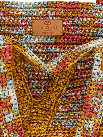 Valentino Garavani Multicolor Viscose Tote Bag