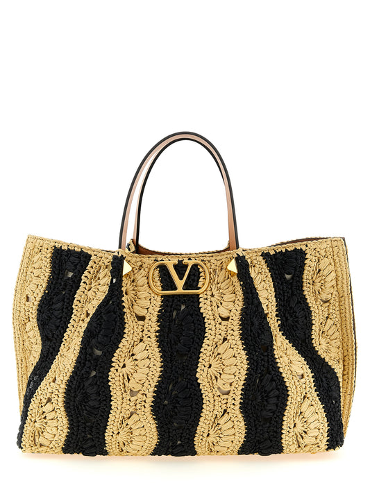 Valentino Garavani Beige Viscose Handbag