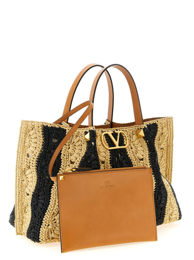 Valentino Garavani Beige Viscose Handbag