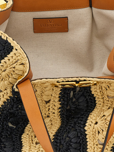 Valentino Garavani Beige Viscose Handbag