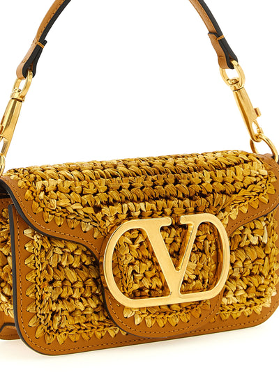 Valentino Garavani Gold Viscose Shoulder Bag