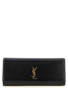 Saint Laurent Black Calfskin Clutch Bag