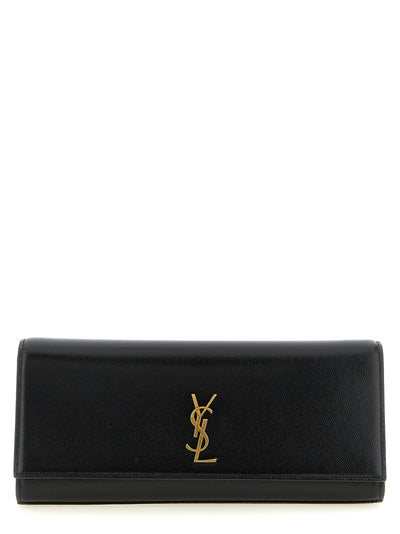 Saint Laurent Black Calfskin Clutch Bag