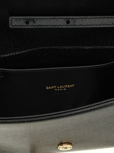 Saint Laurent Black Calfskin Clutch Bag