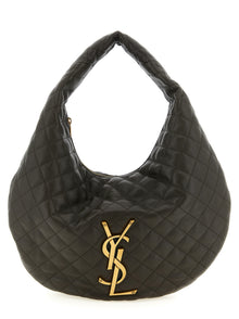 Saint Laurent Brown Lamb Leather Shoulder Bag