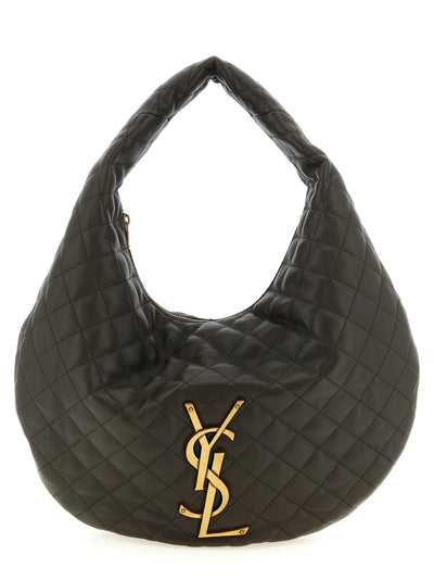 Saint Laurent Brown Lamb Leather Shoulder Bag