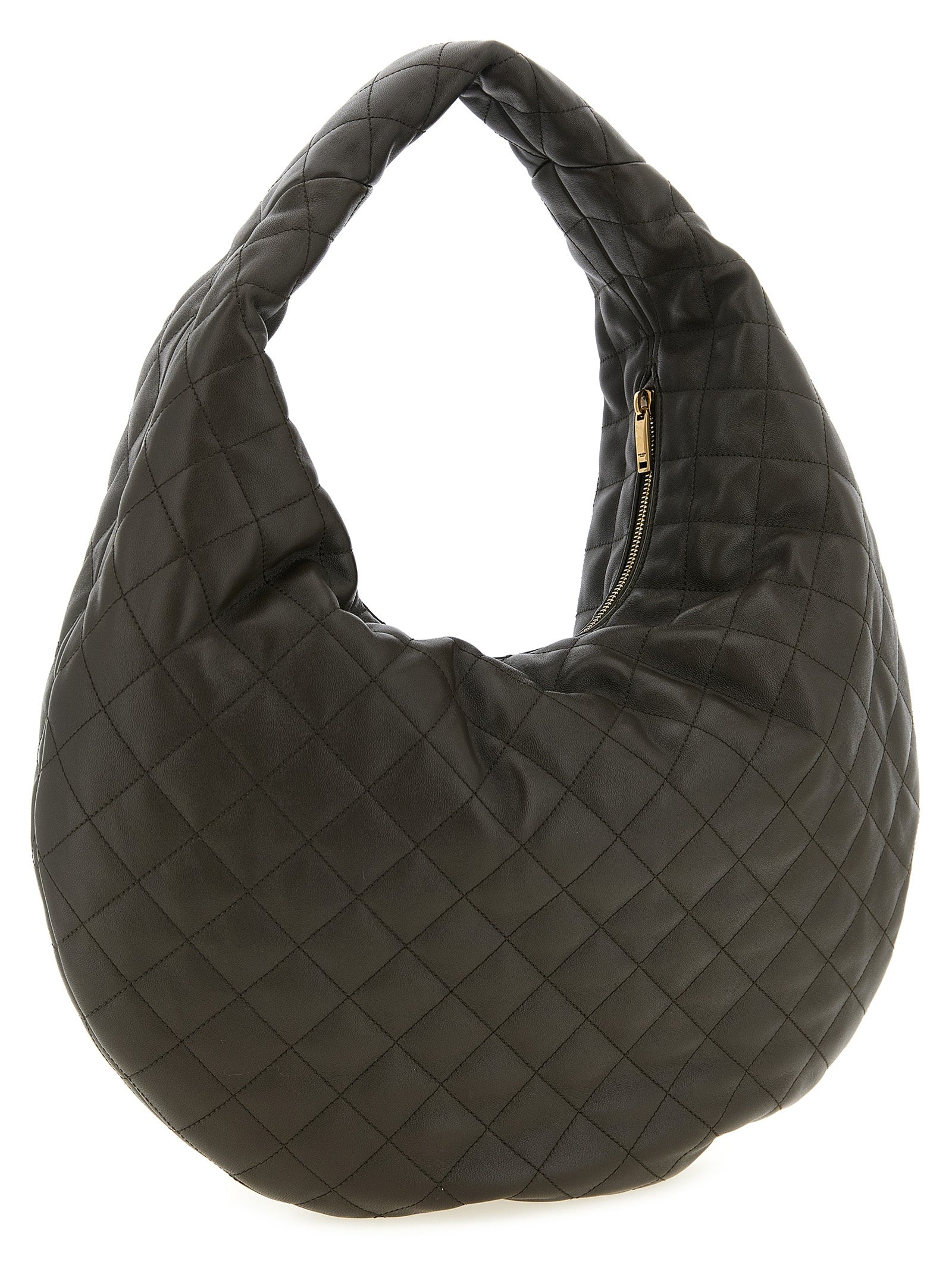 Saint Laurent Brown Lamb Leather Shoulder Bag